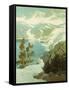 Lake George, Sierra Nevada-Elmer Wachtel-Framed Stretched Canvas