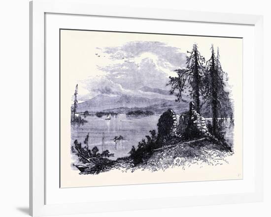 Lake George United States of America-null-Framed Giclee Print