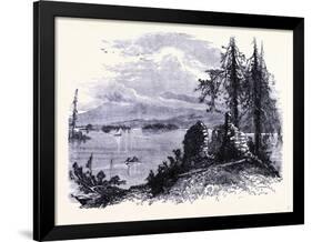 Lake George United States of America-null-Framed Giclee Print