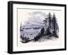 Lake George United States of America-null-Framed Giclee Print