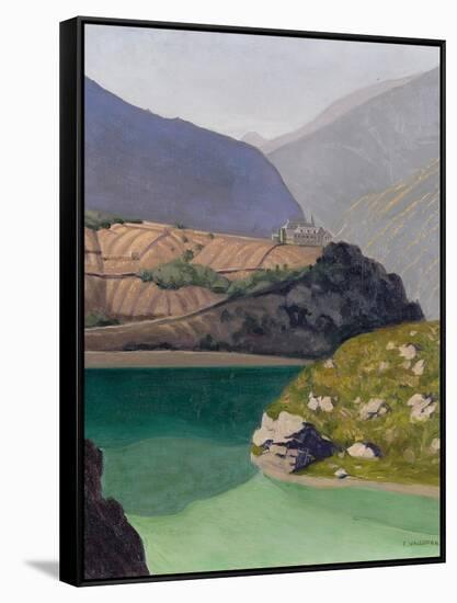 Lake Geronde, Sierre, 1919-Félix Vallotton-Framed Stretched Canvas