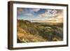 Lake Gormire and The Vale of York from Whitestone Cliffe, along The Cleveland Way, North Yorkshire,-John Potter-Framed Photographic Print