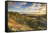 Lake Gormire and The Vale of York from Whitestone Cliffe, along The Cleveland Way, North Yorkshire,-John Potter-Framed Stretched Canvas