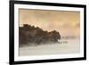 Lake Hamilton, Autumn Fog at Dawn, Hot Springs, Arkansas, USA-Walter Bibikow-Framed Photographic Print