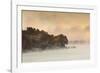 Lake Hamilton, Autumn Fog at Dawn, Hot Springs, Arkansas, USA-Walter Bibikow-Framed Photographic Print