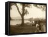 Lake Hangchow (China)-null-Framed Stretched Canvas