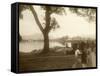 Lake Hangchow (China)-null-Framed Stretched Canvas