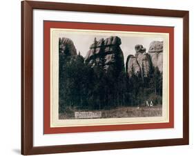 Lake Harney Peaks, Near Custer City, S.D. on B. and M. Ry-John C. H. Grabill-Framed Giclee Print