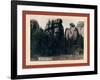 Lake Harney Peaks, Near Custer City, S.D. on B. and M. Ry-John C. H. Grabill-Framed Giclee Print