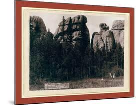 Lake Harney Peaks, Near Custer City, S.D. on B. and M. Ry-John C. H. Grabill-Mounted Giclee Print