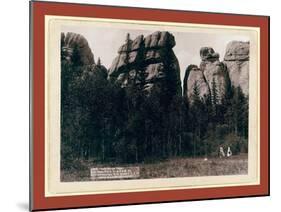 Lake Harney Peaks, Near Custer City, S.D. on B. and M. Ry-John C. H. Grabill-Mounted Giclee Print