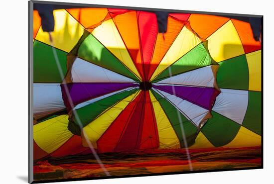 Lake Havasu Balloon Festival. Filling the Envelope of a Hot Air Balloon-Michael Qualls-Mounted Photographic Print