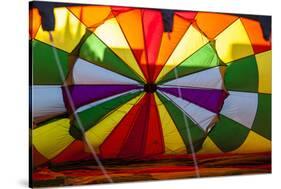 Lake Havasu Balloon Festival. Filling the Envelope of a Hot Air Balloon-Michael Qualls-Stretched Canvas