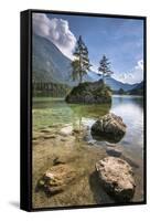 Lake Hintersee, Berchtesgadener Alpen, Bavaria, Germany, Europe-Stefan Schurr-Framed Stretched Canvas