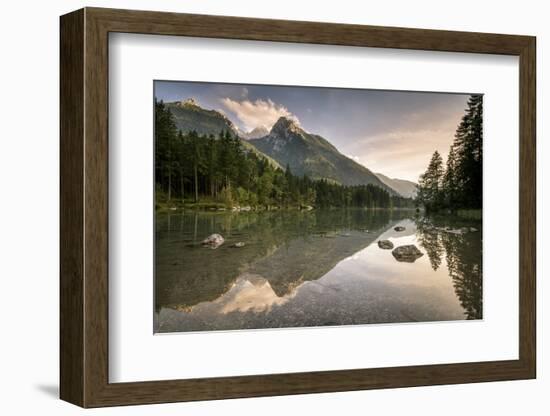 Lake Hintersee, Berchtesgadener Alpen, Bavaria, Germany, Europe-Stefan Schurr-Framed Photographic Print