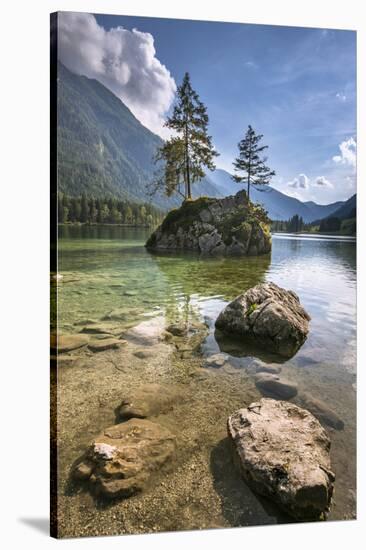 Lake Hintersee, Berchtesgadener Alpen, Bavaria, Germany, Europe-Stefan Schurr-Stretched Canvas
