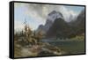 Lake Hintersee, Haute Bavaria-Francois Roffiaen-Framed Stretched Canvas