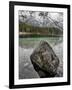 Lake Hintersee with Alps in Background, Berchtesgaden, Bavaria, Germany-fisfra-Framed Photographic Print