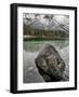 Lake Hintersee with Alps in Background, Berchtesgaden, Bavaria, Germany-fisfra-Framed Photographic Print