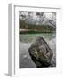 Lake Hintersee with Alps in Background, Berchtesgaden, Bavaria, Germany-fisfra-Framed Photographic Print