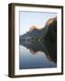 Lake Hintersee with Reiter Alpe Mountain chain, Bavaria, Germany.-Martin Zwick-Framed Photographic Print