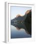 Lake Hintersee with Reiter Alpe Mountain chain, Bavaria, Germany.-Martin Zwick-Framed Photographic Print