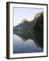 Lake Hintersee with Reiter Alpe Mountain chain, Bavaria, Germany.-Martin Zwick-Framed Photographic Print