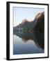 Lake Hintersee with Reiter Alpe Mountain chain, Bavaria, Germany.-Martin Zwick-Framed Photographic Print