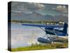 Lake Hood Air Harbor, Anchorage, Alaska-Walter Bibikow-Stretched Canvas