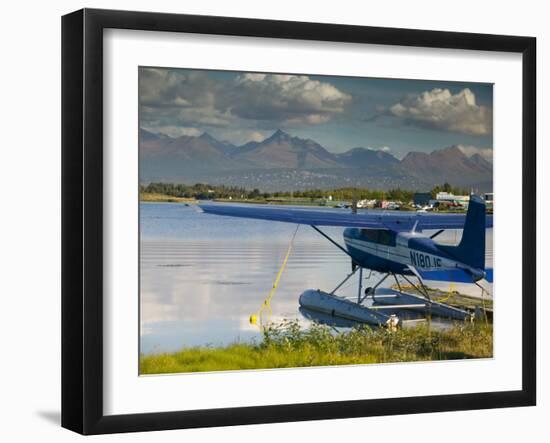 Lake Hood Air Harbor, Anchorage, Alaska-Walter Bibikow-Framed Photographic Print