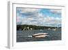 Lake Hopatcong, New Jersey - Boats on the Lake-Lantern Press-Framed Art Print