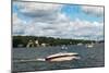 Lake Hopatcong, New Jersey - Boats on the Lake-Lantern Press-Mounted Art Print