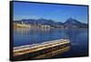 Lake Hopfensee, Hopfen am See, Allgau, Bavaria, Germany, Europe-Hans-Peter Merten-Framed Stretched Canvas