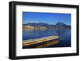 Lake Hopfensee, Hopfen am See, Allgau, Bavaria, Germany, Europe-Hans-Peter Merten-Framed Photographic Print
