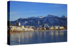 Lake Hopfensee, Hopfen am See, Allgau, Bavaria, Germany, Europe-Hans-Peter Merten-Stretched Canvas