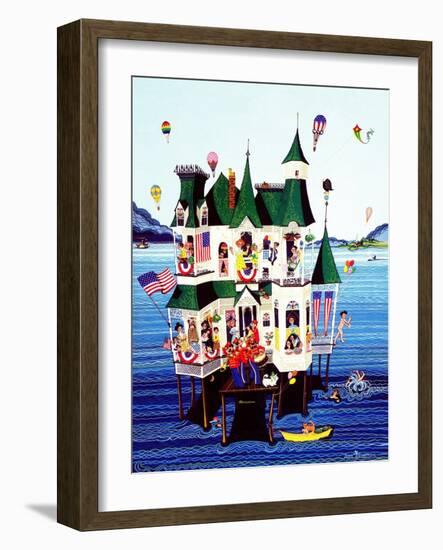 "Lake House," July/Aug 1983-Ann Thompson-Framed Premium Giclee Print