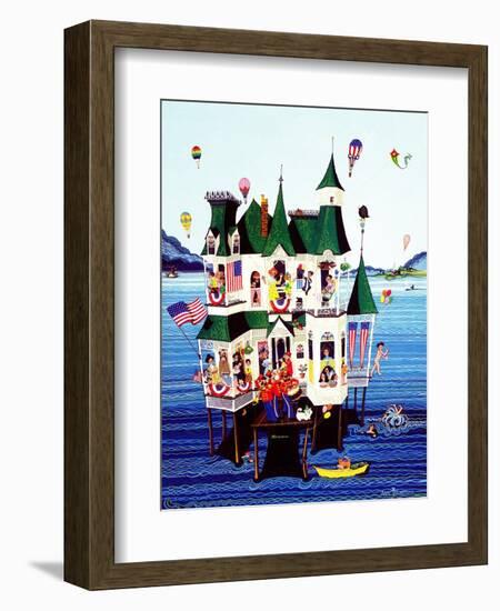 "Lake House," July/Aug 1983-Ann Thompson-Framed Giclee Print