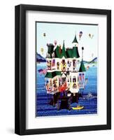 "Lake House," July/Aug 1983-Ann Thompson-Framed Giclee Print