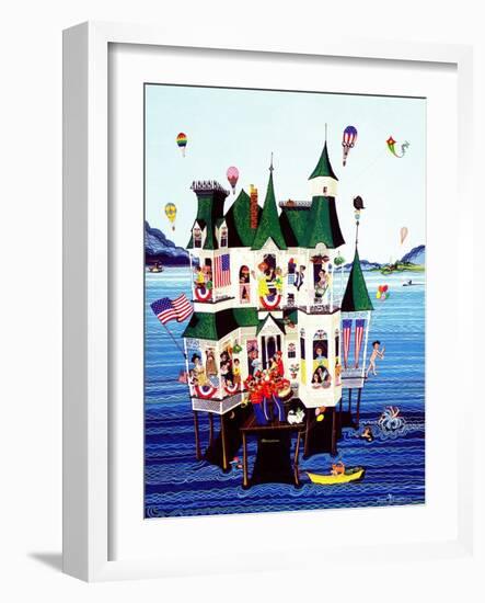 "Lake House," July/Aug 1983-Ann Thompson-Framed Giclee Print