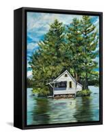 Lake House-Julie DeRice-Framed Stretched Canvas
