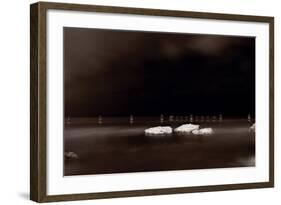 Lake Ice Chicago BW-Steve Gadomski-Framed Photographic Print