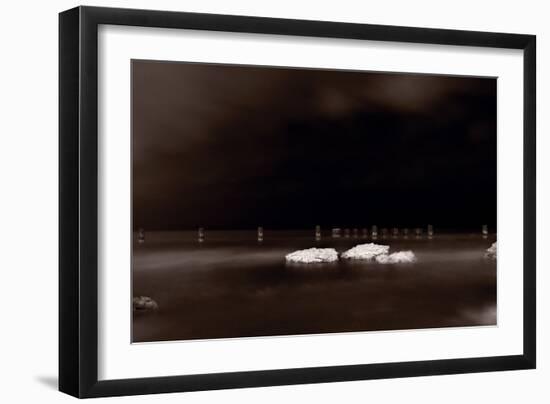 Lake Ice Chicago BW-Steve Gadomski-Framed Photographic Print