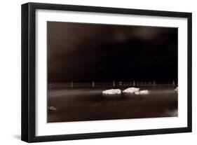 Lake Ice Chicago BW-Steve Gadomski-Framed Photographic Print