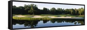 Lake in a Golf Course, Kiawah Island Golf Resort, Kiawah Island, Charleston County-null-Framed Stretched Canvas