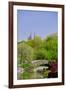 Lake in Central Park in Spring with Dakota Apartments in background, New York City, New York-null-Framed Photographic Print