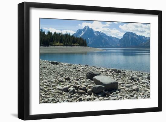 Lake in Front of a Mountain Range, Grand Teton National Park, Wyoming, Usa-Natalie Tepper-Framed Photographic Print