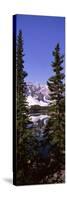 Lake in Front of Mountains, Banff, Alberta, Canada-null-Stretched Canvas