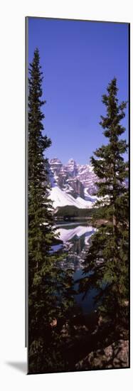Lake in Front of Mountains, Banff, Alberta, Canada-null-Mounted Photographic Print