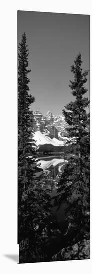 Lake in Front of Mountains, Banff, Alberta, Canada-null-Mounted Photographic Print