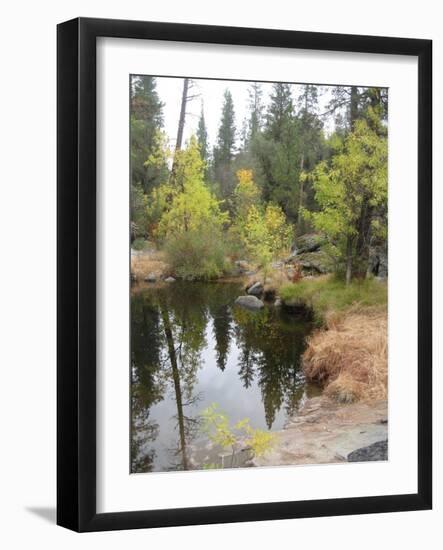 Lake In Sierras-NaxArt-Framed Art Print